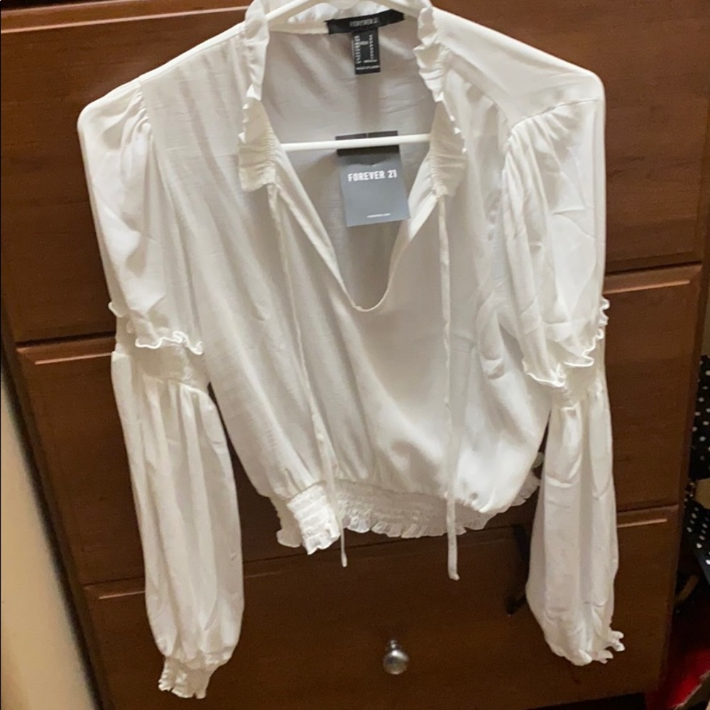 White sheer Blouse
